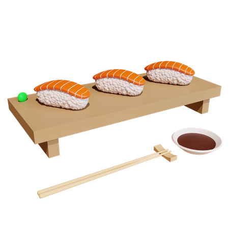 Salmon Sushi  3D Icon