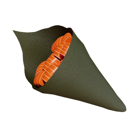 Salmon Temaki  3D Icon