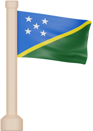 Salomonen Flagge  3D Icon