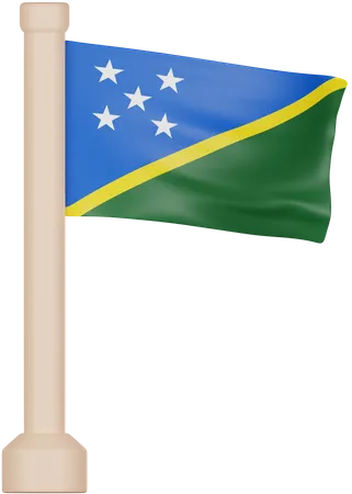 Salomonen Flagge  3D Icon