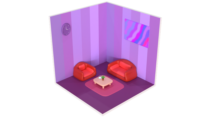 Salon  3D Icon