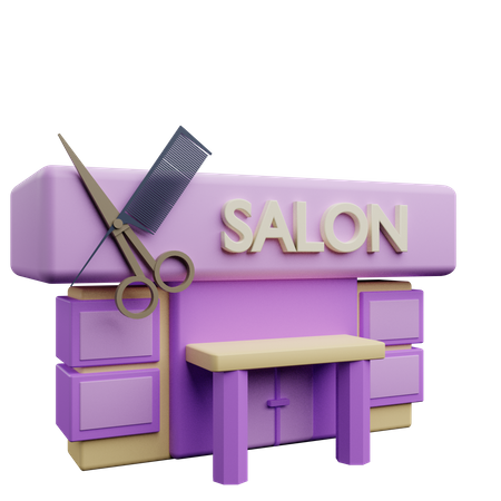 Salon  3D Icon