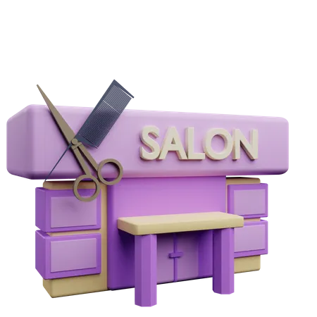 Salon  3D Icon