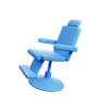 barber chair 3d illustration