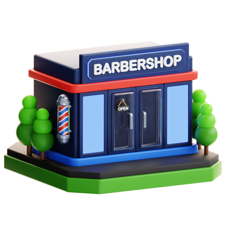 Salon de coiffure  3D Icon