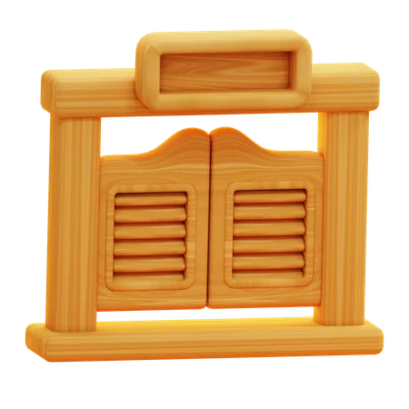SALOON DOOR  3D Icon