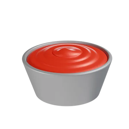 Salsa de tomate  3D Icon