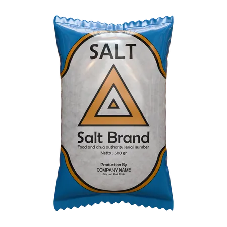 Salt Package  3D Icon