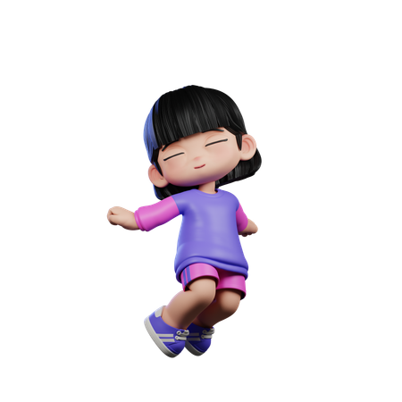 Saltando en el aire  3D Icon