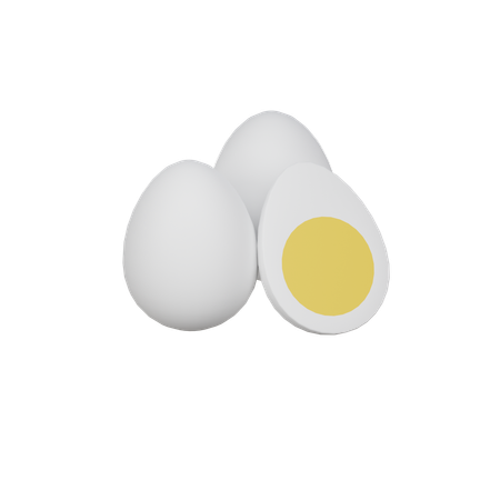 Salted egg  3D Icon