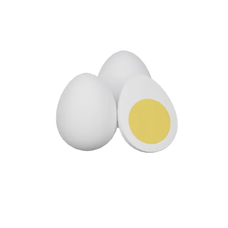 Salted egg  3D Icon