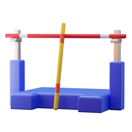 Salto à vara  3D Icon