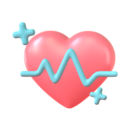 La salud del corazón  3D Icon