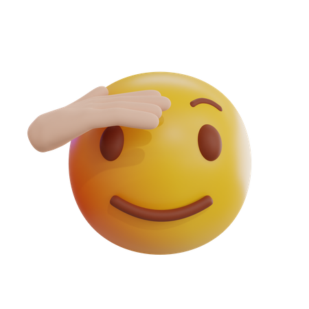 Emoji saludando  3D Icon