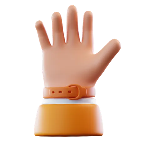 Salut geste de la main  3D Icon
