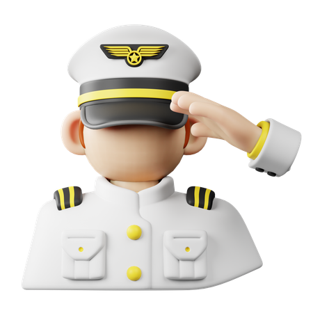 Salut militaire  3D Icon