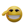 saluting face emoji 3d logo