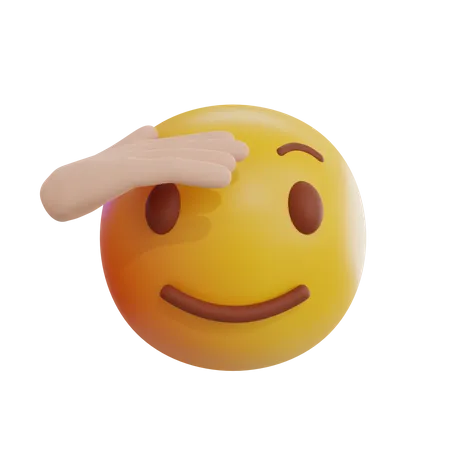 Saluting Emoji  3D Icon