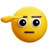 3d saluting face emoji logo