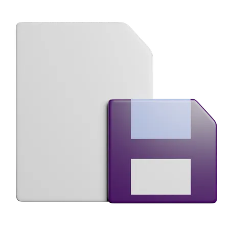 Salvar  3D Icon