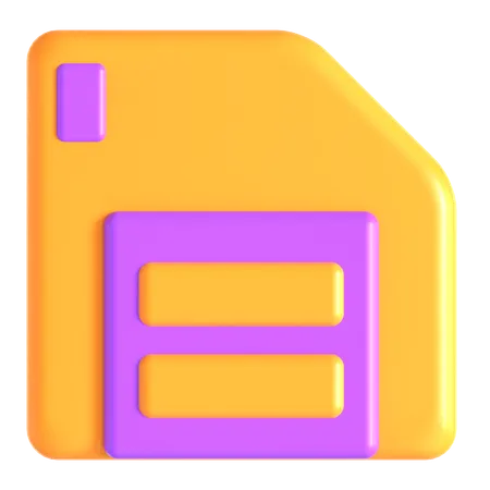 Salvar  3D Icon