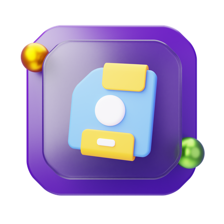 Salvar  3D Icon