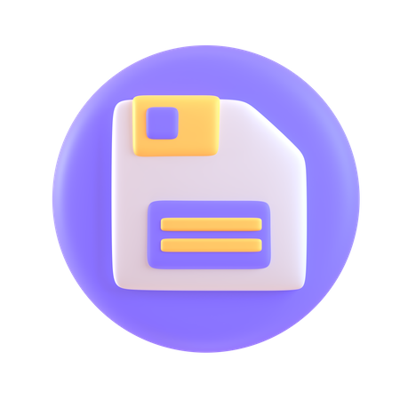 Salvar  3D Icon