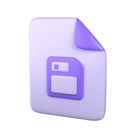 Salvar Arquivo  3D Icon