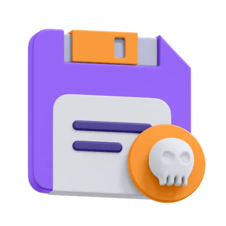 Salvar vírus de disco  3D Icon