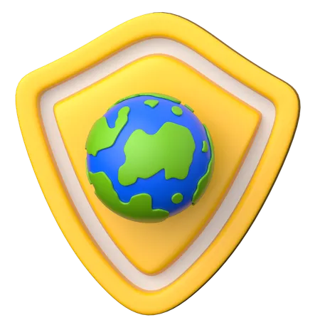 Salva la tierra  3D Icon