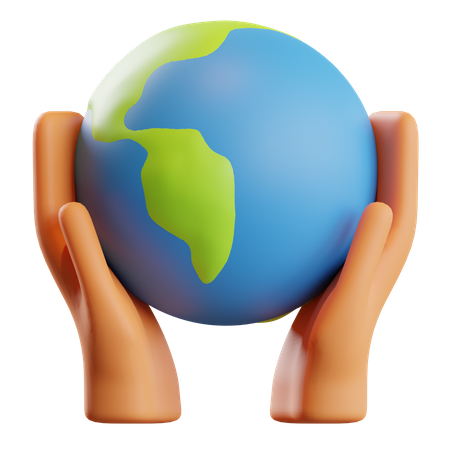 Salvar la Tierra  3D Icon