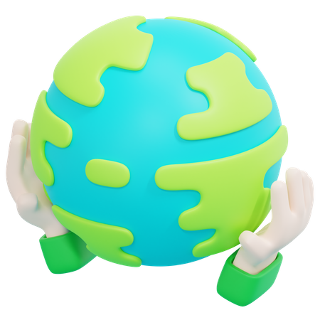 Salvar la Tierra  3D Icon
