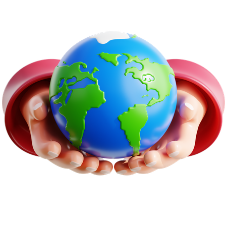 Salve o mundo  3D Icon