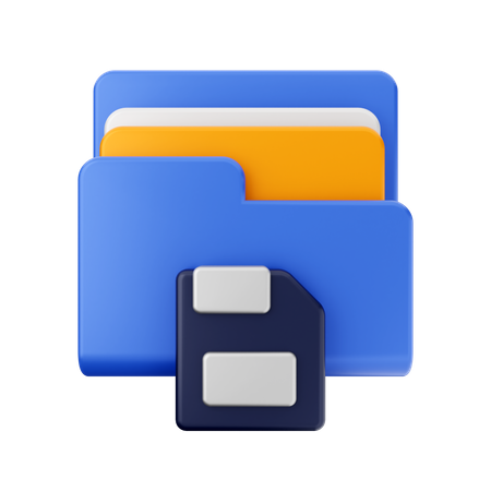 Salvar pasta  3D Icon