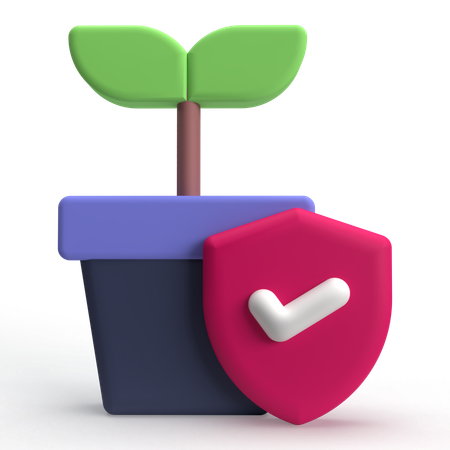 Salvar planta  3D Icon