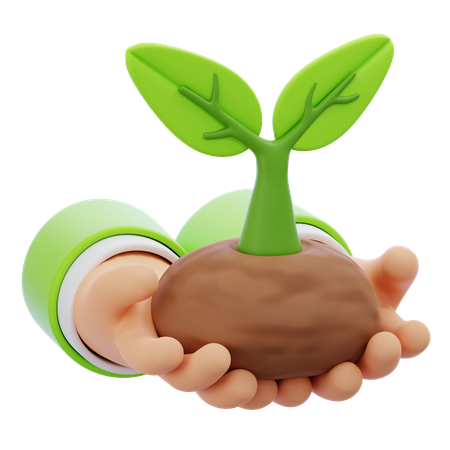 Salvar planta  3D Icon