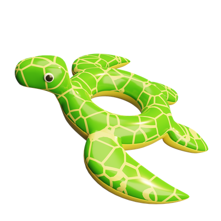 Aro salvavidas de tortuga  3D Icon