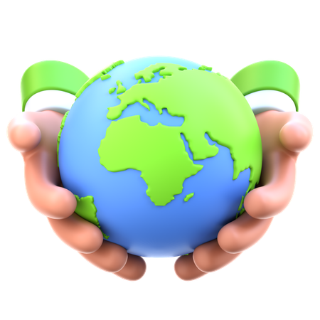 Salve a terra  3D Icon
