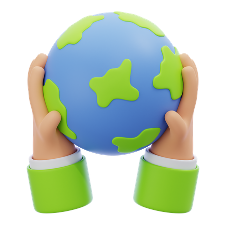 Salve a terra  3D Icon