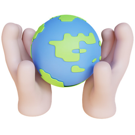 Salve o mundo  3D Icon