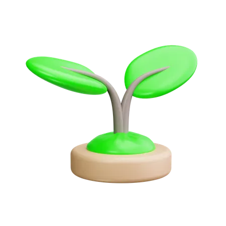 Salvar plantas  3D Icon