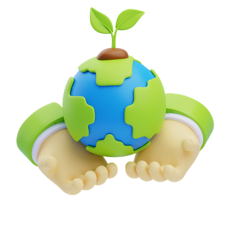 Salve a terra  3D Icon