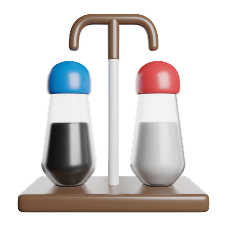 Salz und Pfeffer  3D Icon