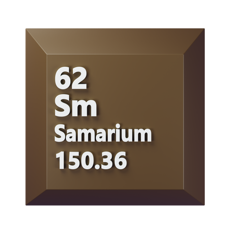 Samarium  3D Icon
