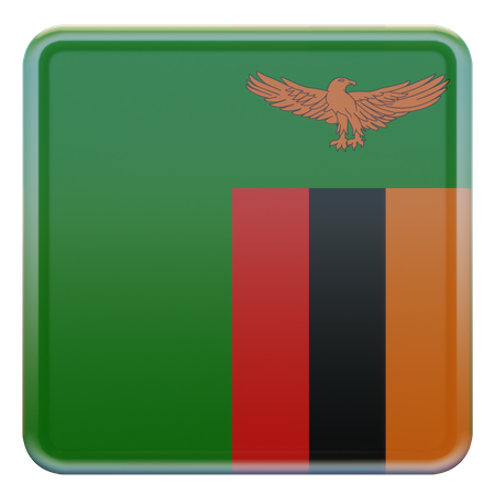 Sambia Flagge  3D Flag
