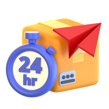 Same Day Delivery  3D Icon