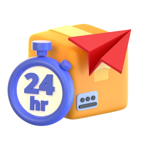 Same Day Delivery  3D Icon