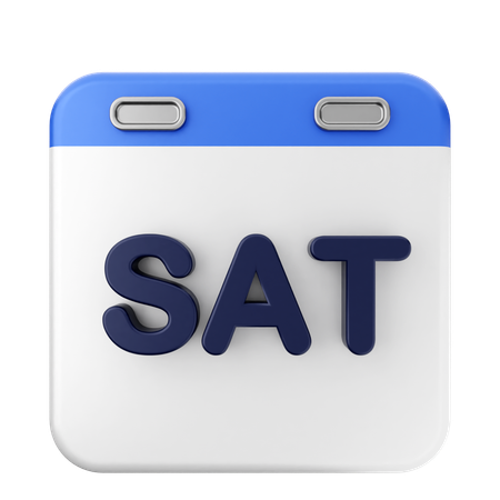 Calendrier du samedi  3D Icon