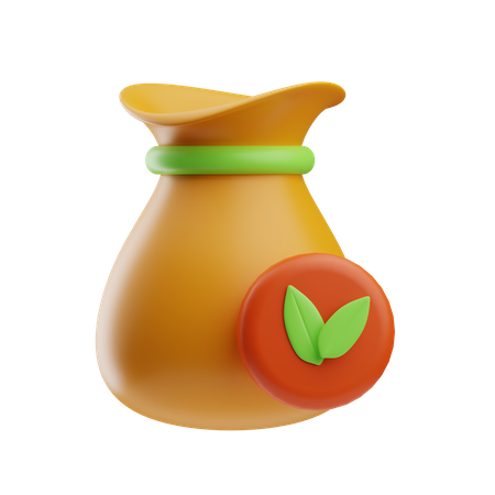 Beutel mit Samen  3D Icon
