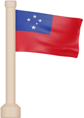 Samoa Flag  3D Icon